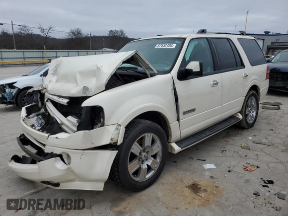 2007 Ford Expedition Limited with VIN 1FMFU19567LA67094, listed as a Copart auction lot 87532495 with 192,198 mi miles and Salvage Title. Bid and sale history available at carsss.com. Image 1.