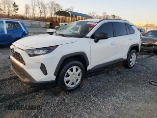 2020 Toyota RAV4 LE with VIN 2T3H1RFV9LW095407, listed as a Copart auction lot 46847145 with 57,421 mi miles and Salvage Title. Bid and sale history available at carsss.com. Image 1.