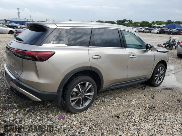 2023 Infiniti QX60 Luxe z VIN 5N1DL1FS9PC371847, wystawiony jako Copart lot #63471885 z przebiegiem 85 811 mil mil oraz Czysty tytuł • Clean title. Historia ofert i sprzedaży dostępna na DreamBid. Obrazek 3.