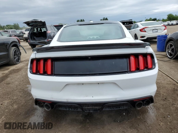 2016 Ford Mustang GT with VIN 1FA6P8CFXG5297026, listed as a Copart auction lot 61017575 with 124,367 mi miles and Salvage title. Bid and sale history available at DreamBid. Image 6.