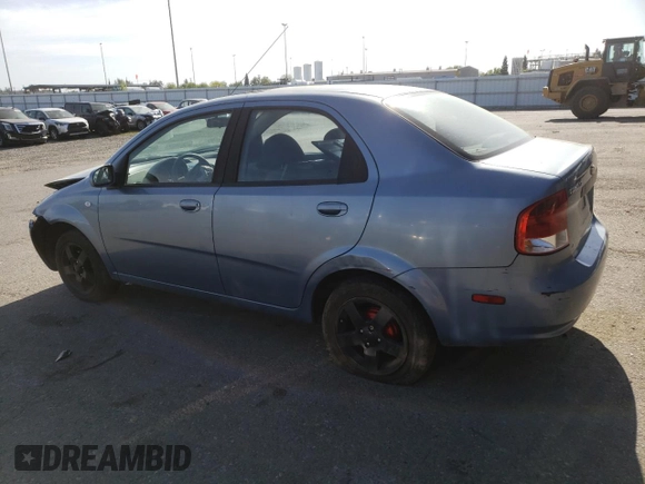 2006 Chevrolet Aveo LT with VIN KL1TG56676B528995, listed as a Copart auction lot 53152405 with 212,956 mi miles and Salvage title. Bid and sale history available at DreamBid. Image 2.