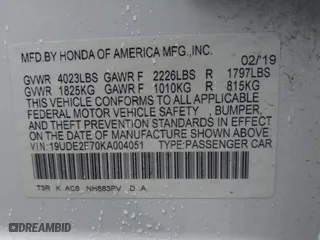 2019 Acura ILX w/Premium Pkg with VIN 19UDE2F70KA004051, listed as a IAAI auction lot 41543084 with 64,915 mi miles. Bid and sale history available at carsss.com. Image 9.