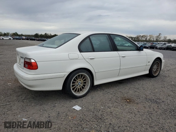 2002 BMW 5 Series 540i with VIN WBADN53412GF70694, listed as a Copart auction lot 52084955 with 183,396 mi miles and Clean Title. Bid and sale history available at carsss.com. Image 3.