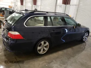 2006 BMW 5 Series 530xi with VIN WBANN73516CN03435, listed as a Copart auction lot 88636495 with 163,780 mi miles and Salvage Title. Bid and sale history available at carsss.com. Image 3.