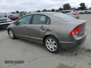 2008 Honda Civic LX with VIN 2HGFA16598H339946, listed as a Copart auction lot 54784655 with 110,205 mi miles and Salvage Title. Bid and sale history available at DreamBid. Image 2.