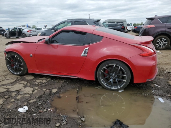 2015 Nissan 370Z z VIN JN1AZ4EH6FM442575, wystawiony jako Copart lot #57146915 z przebiegiem 57 020 mil mil oraz Czysty tytuł • Clean title. Historia ofert i sprzedaży dostępna na DreamBid. Obrazek 2.