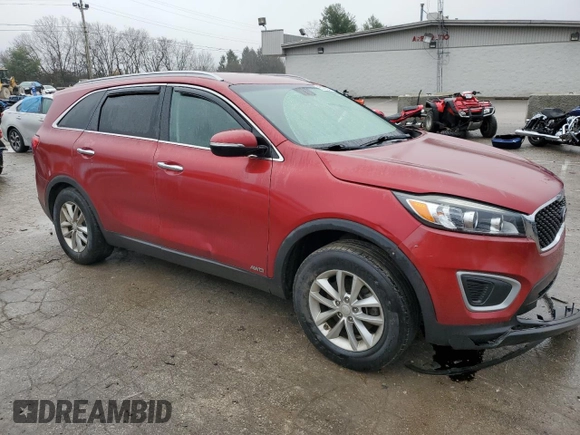2017 Kia Sorento LX z VIN 5XYPGDA37HG328452, wystawiony jako Copart lot #83803644 z przebiegiem 133 518 mil mil oraz Szkoda całkowita • Salvage title. Historia ofert i sprzedaży dostępna na DreamBid. Obrazek 4.