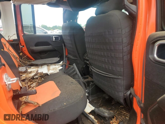 2018 Jeep Wrangler Unlimited Sahara with VIN 1C4HJXEG1JW175936, listed as a Copart auction lot 55610375 with 39,479 mi miles and Salvage title. Bid and sale history available at DreamBid. Image 10.
