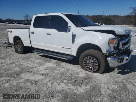 2021 Ford Super Duty F-250 SRW XL with VIN 1FT7W2BT2MED66860, listed as a Copart auction lot 45395065 with 158,217 mi miles and Salvage Title. Bid and sale history available at carsss.com. Image 4.