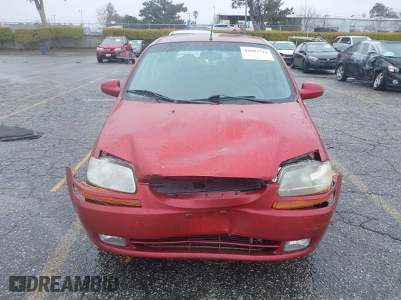 2006 Chevrolet Aveo LT with VIN KL1TG66676B549500, listed as a IAAI auction lot 41802744 with 58,777 mi miles and . Bid and sale history available at DreamBid. Image 12.