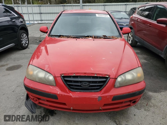2005 Hyundai Elantra GLS с VIN KMHDN56D45U132975, выставлен на аукционе Copart как лот 75531524 с пробегом 293 756 миль миль и Списание • Salvage title. История ставок и продаж доступна на DreamBid. Изображение 5.