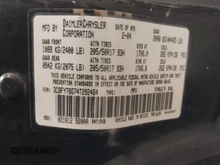 2004 Chrysler PT Cruiser GT с VIN 3C8FY78G74T282464, выставлен на аукционе IAAI как лот 42083662 с пробегом 98 532 миль миль и . История ставок и продаж доступна на DreamBid. Изображение 9.