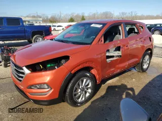 2017 Hyundai Tucson SE Plus with VIN KM8J33A46HU421039, listed as a Copart auction lot 48953705 with 125,365 mi miles and Salvage Title. Bid and sale history available at carsss.com. Image 1.