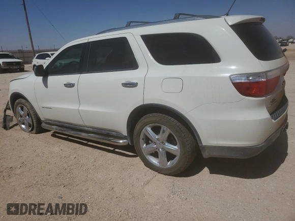 2012 Dodge Durango Citadel with VIN 1C4SDHET5CC361242, listed as a Copart auction lot 49606435 with 118,435 mi miles and Salvage title. Bid and sale history available at DreamBid. Image 2.