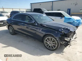 2023 Mercedes-Benz E 350 with VIN W1KZF8EB8PB111186, listed as a Copart auction lot 47231655 with 22,537 mi miles and Salvage Title. Bid and sale history available at DreamBid. Image 4.