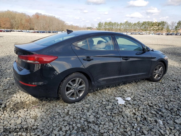 2017 Hyundai Elantra SE with VIN 5NPD84LF4HH172905, listed as a Copart auction lot 52244855 with 46,476 mi miles and Salvage Title. Bid and sale history available at carsss.com. Image 3.