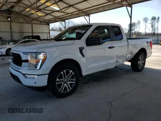 2021 Ford F-150 XL with VIN 1FTEX1CP6MKD89141, listed as a Copart auction lot 45639095 with 14,825 mi miles and Salvage title. Bid and sale history available at DreamBid. Image 1.