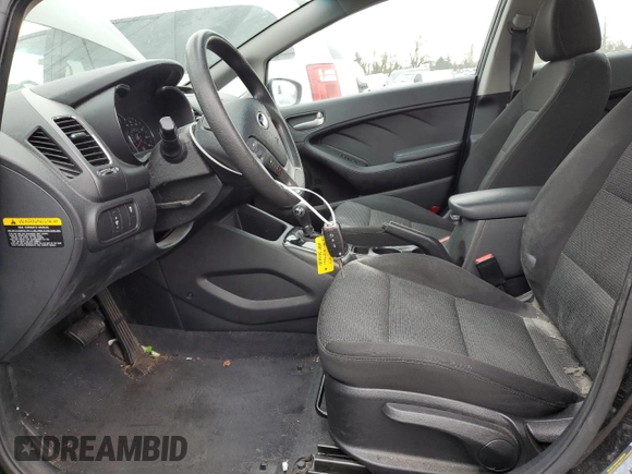 2017 Kia Forte LX with VIN 3KPFK4A78HE086149, listed as a Copart auction lot 47441065 with 165,030 mi miles and Salvage Title. Bid and sale history available at carsss.com. Image 7.