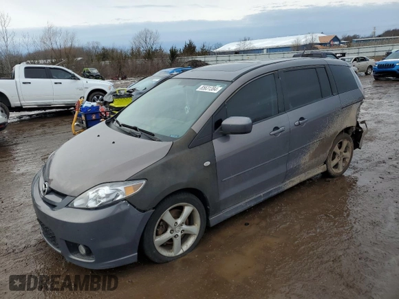 2007 Mazda 5 Sport with VIN JM1CR293070144282, listed as a Copart auction lot 85631384 with 217,486 mi miles and Salvage Title. Bid and sale history available at DreamBid. Image 1.