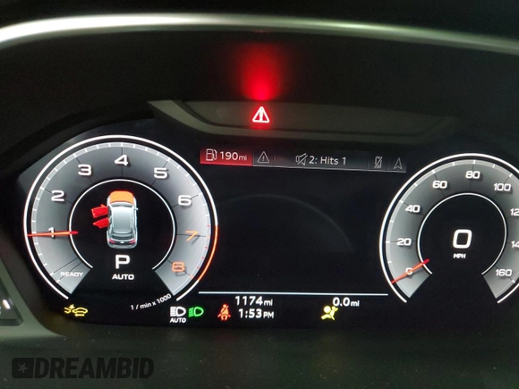 2024 Audi Q3 S line Premium Plus with VIN WA1EECF3XR1205174, listed as a Copart auction lot 88535095 with 1,174 mi miles and Salvage title. Bid and sale history available at DreamBid. Image 9.