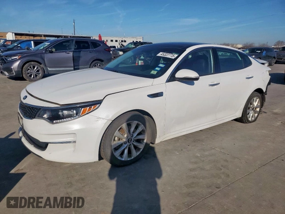2018 Kia Optima EX with VIN 5XXGU4L38JG209227, listed as a Copart auction lot 45322775 with 88,547 mi miles and Salvage Title. Bid and sale history available at carsss.com. Image 1.
