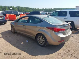 2015 Hyundai Elantra SE z VIN 5NPDH4AE9FH590805, wystawiony jako IAAI lot #41687509 z przebiegiem 237 215 mil mil oraz . Historia ofert i sprzedaży dostępna na DreamBid. Obrazek 3.