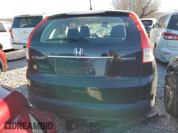 2013 Honda CR-V LX with VIN 2HKRM4H3XDH633681, listed as a Copart auction lot 82628544 with Not Provided miles and Salvage Title. Bid and sale history available at DreamBid. Image 6.