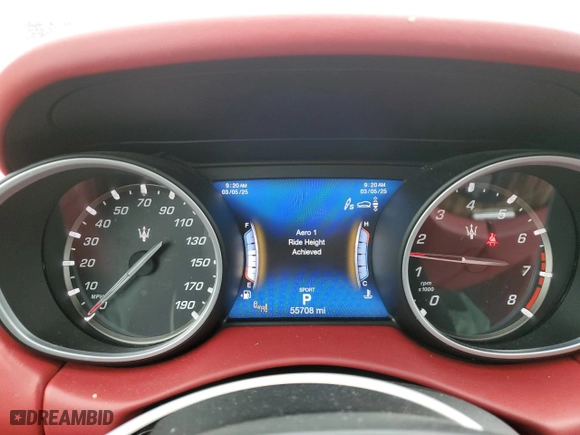 2019 Maserati Levante GranLusso with VIN ZN661XUL8KX316226, listed as a Copart auction lot 47082085 with 55,708 mi miles and Salvage Title. Bid and sale history available at carsss.com. Image 9.