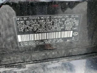 2006 Lexus IS 250 with VIN JTHCK262862007334, listed as a Copart auction lot 52905705 with 210,695 mi miles and Salvage Title. Bid and sale history available at DreamBid. Image 13.