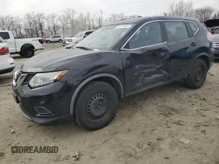 2016 Nissan Rogue S with VIN KNMAT2MT1GP683579, listed as a Copart auction lot 46114835 with 126,625 mi miles and Salvage Title. Bid and sale history available at carsss.com. Image 1.