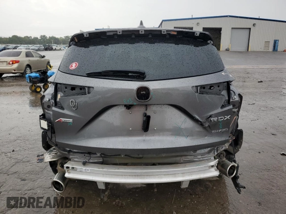 2022 Acura RDX PMC Edition with VIN 5J8TC2H87NL007237, listed as a Copart auction lot 66334554 with 33,773 mi miles and Salvage Title. Bid and sale history available at carsss.com. Image 6.