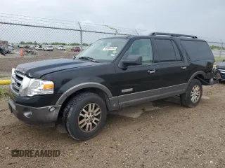 2007 Ford Expedition EL XLT with VIN 1FMFK15507LA37861, listed as a Copart auction lot 59364734 with 221,927 mi miles and Salvage Title. Bid and sale history available at carsss.com. Image 1.