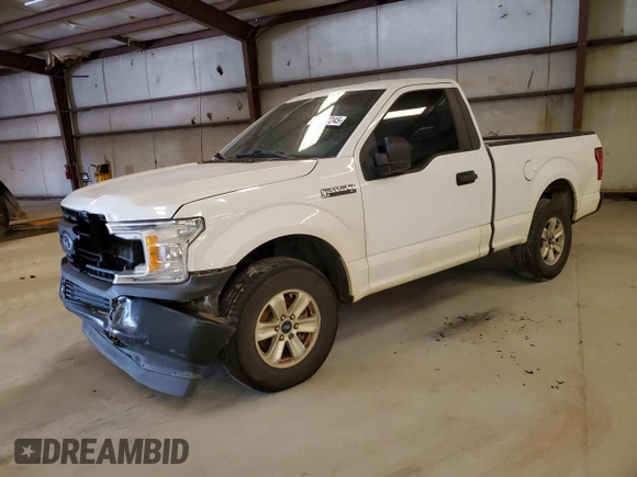 2018 Ford F-150 XL with VIN 1FTMF1CB2JFE39024, listed as a Copart auction lot 88847245 with 121,592 mi miles and Salvage Title. Bid and sale history available at carsss.com. Image 1.
