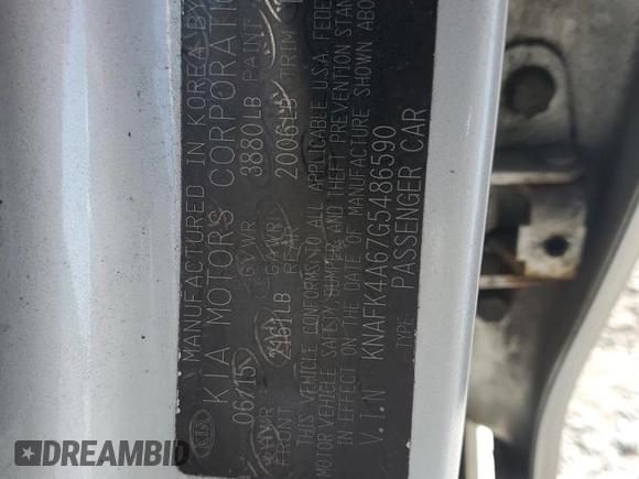 2016 Kia Forte LX z VIN KNAFK4A67G5486590, wystawiony jako Copart lot #52322535 z przebiegiem 191 541 mil mil oraz Szkoda całkowita • Salvage title. Historia ofert i sprzedaży dostępna na DreamBid. Obrazek 12.