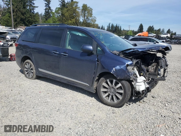 2019 Toyota Sienna XLE z VIN 5TDDZ3DCXKS220274, wystawiony jako Copart lot #55790615 z przebiegiem 98 227 mil mil oraz Szkoda całkowita • Salvage title. Historia ofert i sprzedaży dostępna na DreamBid. Obrazek 4.