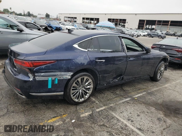 2023 Lexus LS with VIN JTHD51FFXP5018375, listed as a Copart auction lot 52004195 with Not Provided miles and Clean Title. Bid and sale history available at carsss.com. Image 3.
