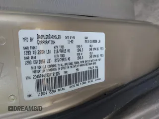 2003 Dodge Grand Caravan with VIN 2D4GP44323R191925, listed as a IAAI auction lot 41798743 with 204,264 mi miles and . Bid and sale history available at DreamBid. Image 9.