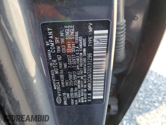 2018 Hyundai Kona SEL with VIN KM8K2CAA7JU131296, listed as a Copart auction lot 38617603 with 84,767 mi miles. Bid and sale history available at carsss.com. Image 16.