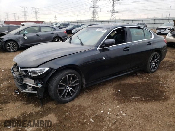 2021 BMW 3 Series 330i xDrive with VIN 3MW5R7J04M8C07390, listed as a Copart auction lot 70503912 with 25,215 mi miles. Bid and sale history available at carsss.com. Image 1.