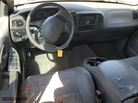 2002 Ford F-150 XLT with VIN 1FTRW07L32KA75868, listed as a Copart auction lot 47392685 with 0 mi miles and Salvage Title. Bid and sale history available at carsss.com. Image 8.