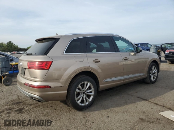 2018 Audi Q7 Premium with VIN WA1AHAF70JD025685, listed as a Copart auction lot 54544195 with 63,801 mi miles and Salvage title. Bid and sale history available at DreamBid. Image 3.