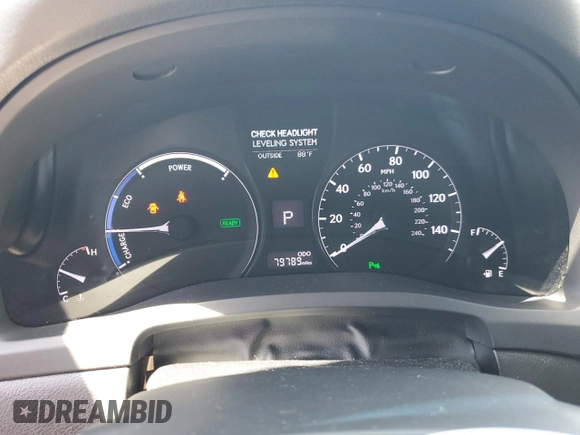 2015 Lexus RX 450h with VIN 2T2ZB1BA1FC001617, listed as a Copart auction lot 61766235 with 79,789 mi miles and Salvage title. Bid and sale history available at DreamBid. Image 9.
