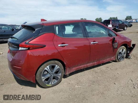 2022 Nissan LEAF SV Plus with VIN 1N4BZ1CV7NC555289, listed as a Copart auction lot 61406764 with 12,658 mi miles and Clean Title. Bid and sale history available at DreamBid. Image 3.