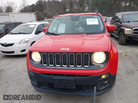 2016 Jeep Renegade Latitude with VIN ZACCJBBT0GPD91071, listed as a IAAI auction lot 41620076 with 94,972 mi miles and . Bid and sale history available at DreamBid. Image 12.