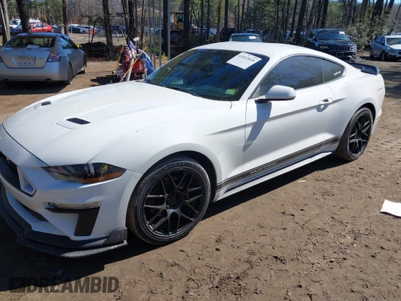 2019 Ford Mustang EcoBoost with VIN 1FA6P8TH7K5200827, listed as a IAAI auction lot 41652020 with 57,053 mi miles and . Bid and sale history available at carsss.com. Image 18.