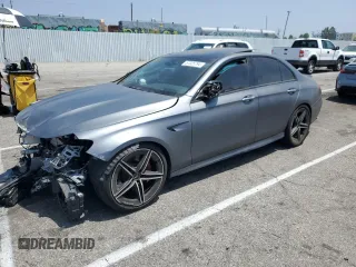 2021 Mercedes-Benz E 63 S AMG with VIN W1KZF8KB4MA957269, listed as a Copart auction lot 57325794 with 37,437 mi miles and Salvage title. Bid and sale history available at DreamBid. Image 1.