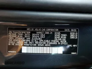 2021 Volvo XC90 Momentum with VIN YV4A221K1M1671698, listed as a Copart auction lot 88785265 with 43,751 mi miles and Salvage Title. Bid and sale history available at carsss.com. Image 14.