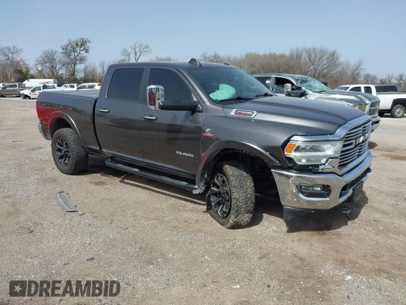2019 Ram 2500 Laramie with VIN 3C6UR5FL2KG630341, listed as a IAAI auction lot 41742788 with 95,292 mi miles and . Bid and sale history available at DreamBid. Image 1.