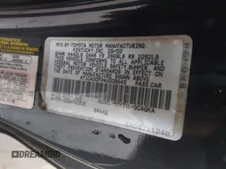 2004 Toyota Solara SE with VIN 4T1CA30P34U008645, listed as a IAAI auction lot 42013197 with 203,747 mi miles. Bid and sale history available at carsss.com. Image 9.