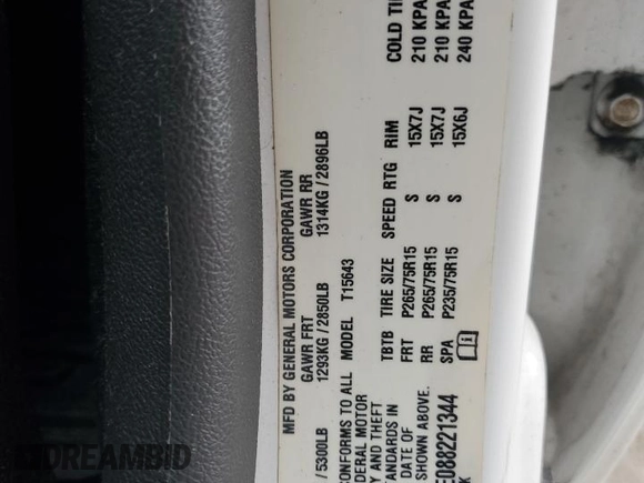 2008 Chevrolet Colorado z VIN 1GCDT43E088221344, wystawiony jako Copart lot #57488905 z przebiegiem 164 665 mil mil oraz Szkoda całkowita • Salvage title. Historia ofert i sprzedaży dostępna na DreamBid. Obrazek 12.